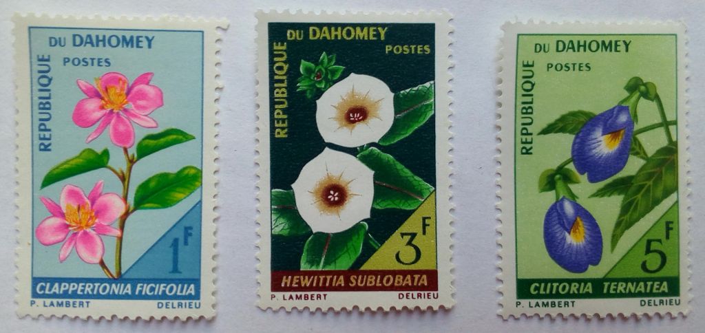 Дагомея 1967 Цветы, MNH - фото фото фото 0