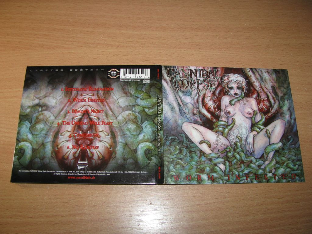 CANNIBAL CORPSE - Worm Infested  (2002 Metal Blade ,LIMITED DIGI) - фото фото фото 0