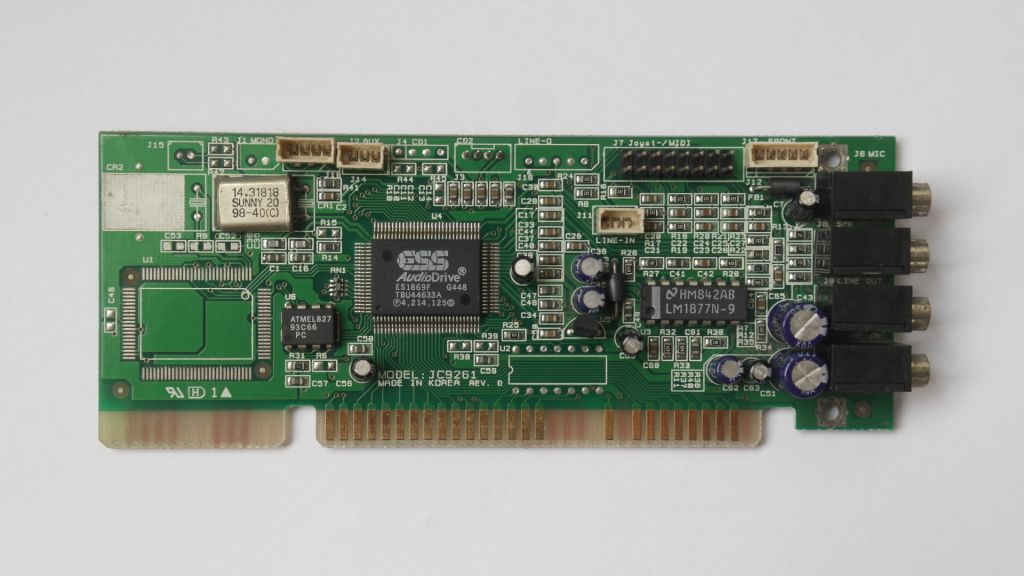 Звуковая карта ESS AudioDrive ES1869F ISA 16 Bit - фото фото фото 0