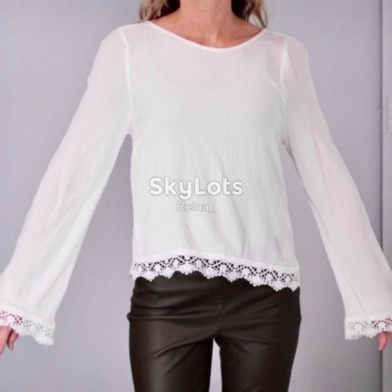 1+1=3 Ніжна блуза з мереживом h&amp;m - фото фото фото 1