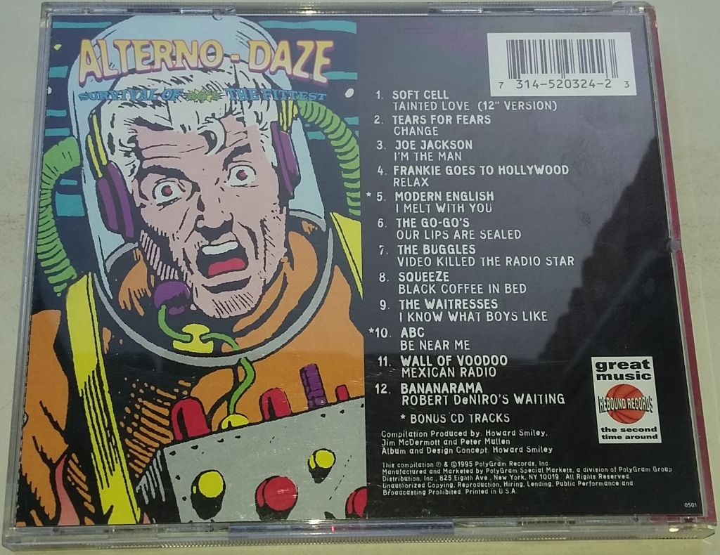 VARIOUS Alterno-Daze: Survival Of The Fittest - 80's  CD  US - фото фото фото 2