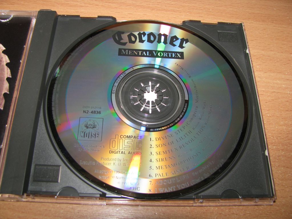 CORONER - Mental Vortex  (1991 Noise,CLUB,USA) - фото фото фото 2