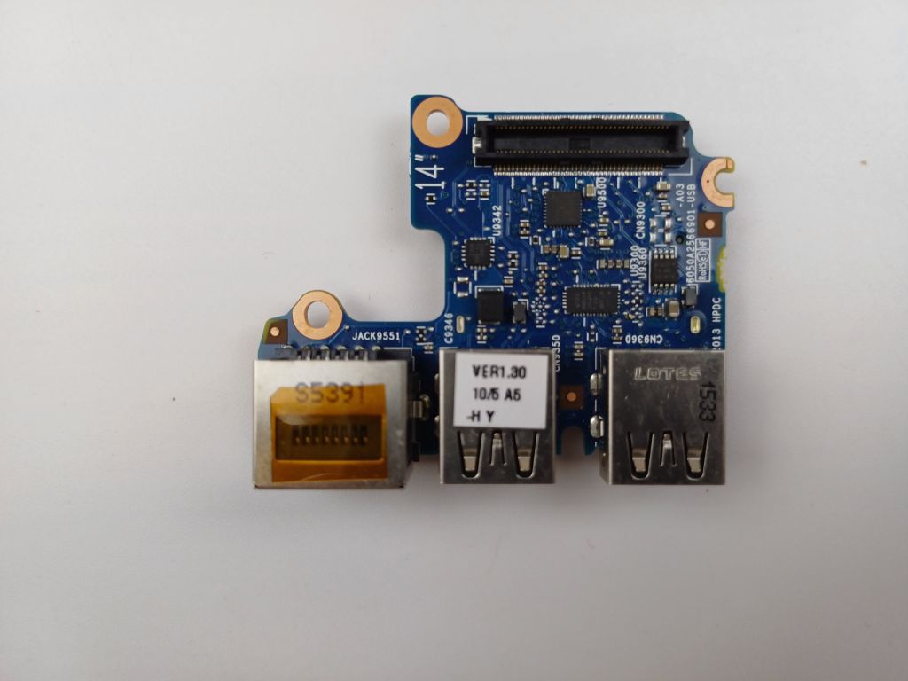 Плата разъемов USB и сети ноутбука HP ProBook 640 G1 - фото фото фото 2