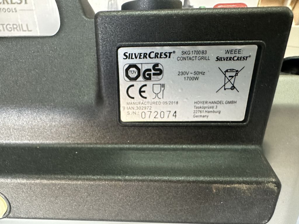 Гриль SILVERCREST SKG 1700 B3 Новий! Якісний! - фото фото фото 3