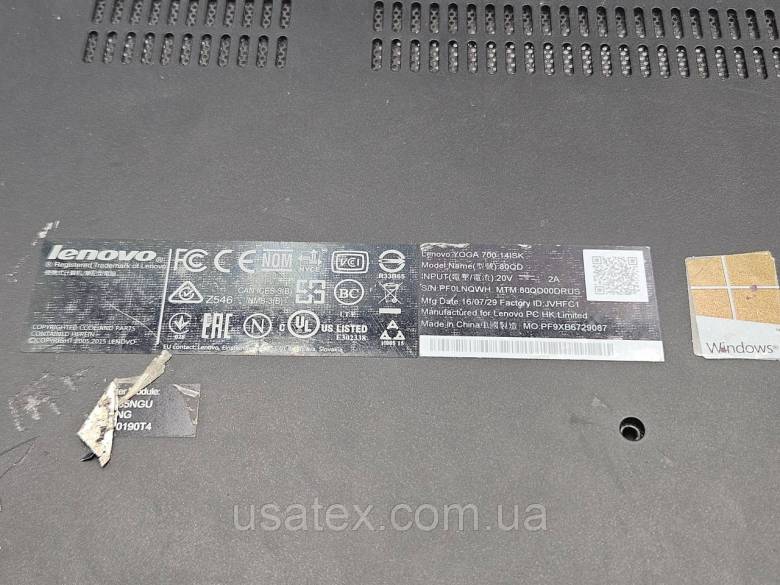 Нижня частина, Піддон Lenovo YOGA 700-14ISK - фото фото фото 4