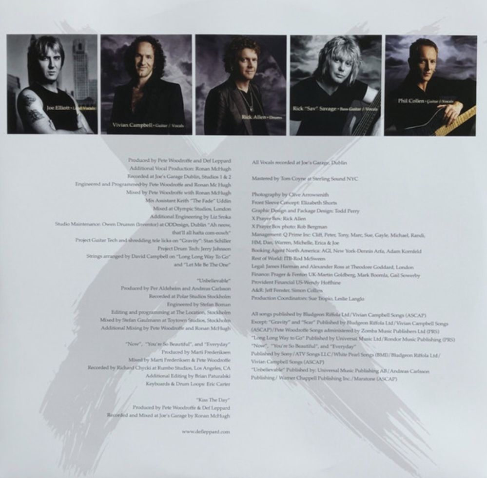Def Leppard - X - 2002.  (LP). 12. Vinyl. Пластинка. Europe. S/S. - фото фото фото 2