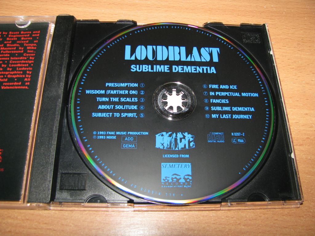 LOUDBLAST - Sublime Dementia  (1993 Noise 1st press,Germany) - фото фото фото 2