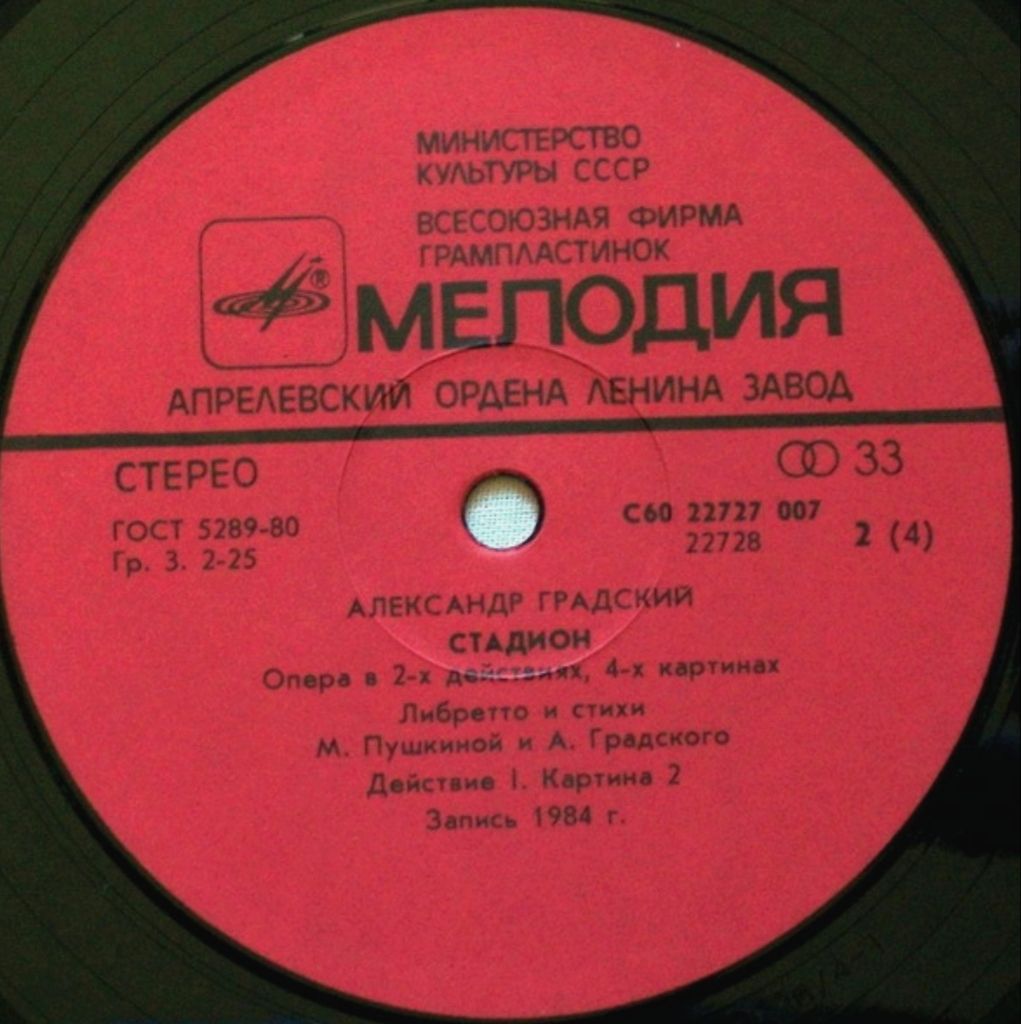 Александр Градский - Стадион - 1984.  (2LP). 12. Vinyl. Пластинки - фото фото фото 4