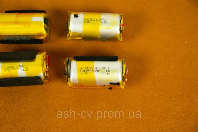 Акумулятор, 18350, 3.7V, 4.2V, 950mAh - фото фото фото 3