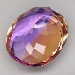 Аметрин  17.11 ct   18.4x16x9.4 mm. - фото фото фото 1