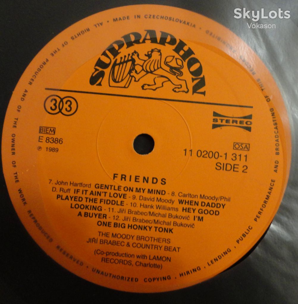 The Moody Brothers With Jirií Brabec &amp; Country Beat - Friends  NM+/Mint - фото фото фото 3