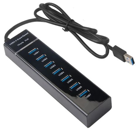 Хаб USB 3.0 UH-703  (7 портів USB3.0) підтримка до 1TB - фото фото фото 0