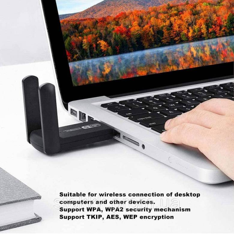 Беспроводной USB 3.0 WiFi-адаптер ASHATA до 300 МБ Уценка - фото фото фото 2