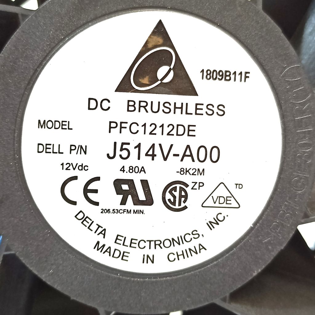 Кулер   (вентилятор) 120*120*38 Delta Electronics Model: PFC1212DE 12V, 4.80A, 4pin код. К150 - фото фото фото 2