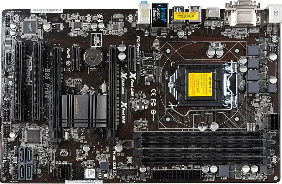 ASRock B85 PRO4  (s1150, B85, PCI-Ex16) б/в - фото фото фото 0