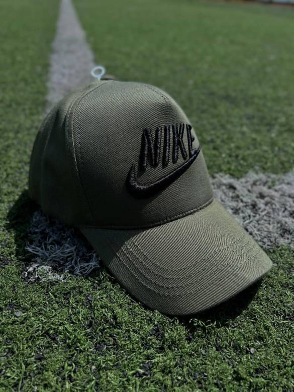 Кепка мужская Nike хаки с черным лого - фото фото фото 4