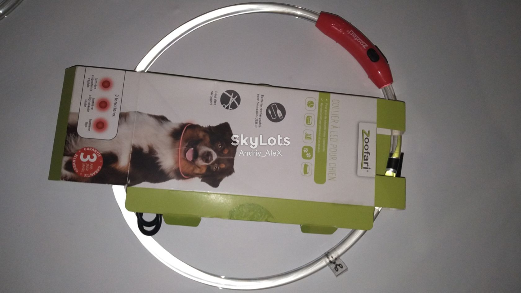Amazon! Мегалот 6! LED нашийників для собак Zoofari LED-Hundeleuchtband [Німеччина]    (ошейник светящийся) - фото фото фото 3