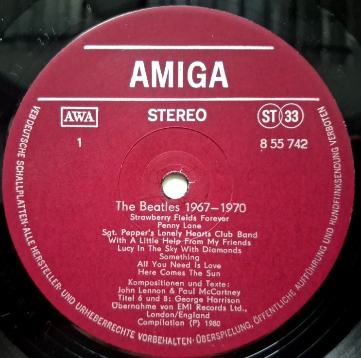 The Beatles - 1967-1970 - 1973.  (LP). 12. Vinyl. Пластинка. DDR. Amiga. - фото фото фото 2