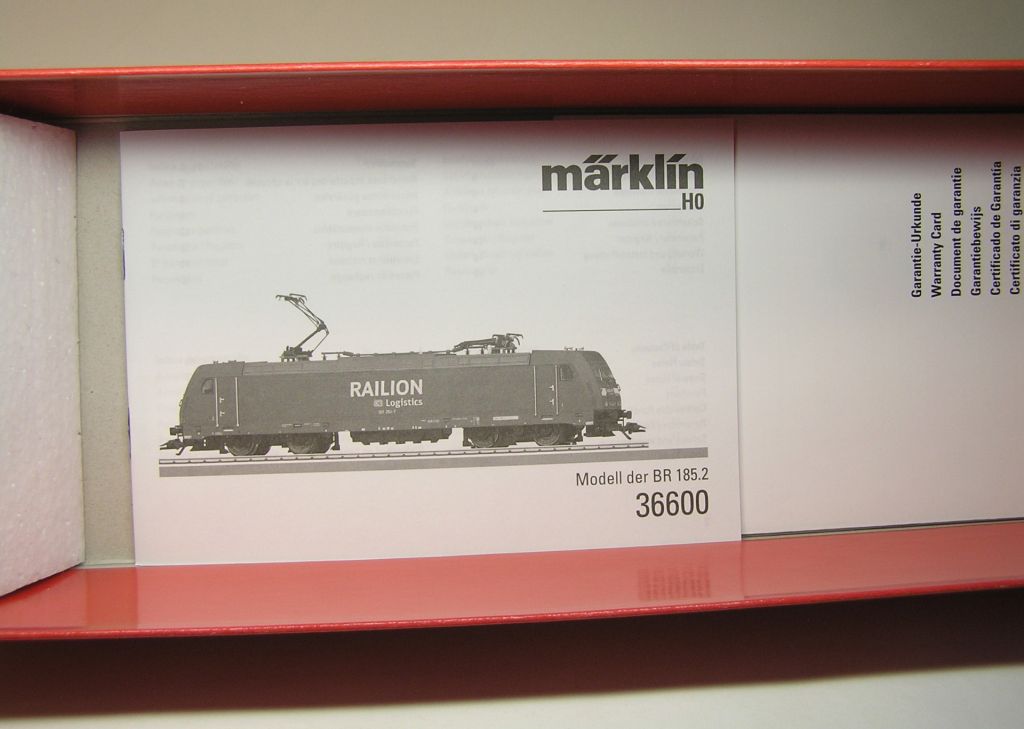 Marklin art.36600 BR 185.2, DB AG  Epoche 5  H0 - фото фото фото 11