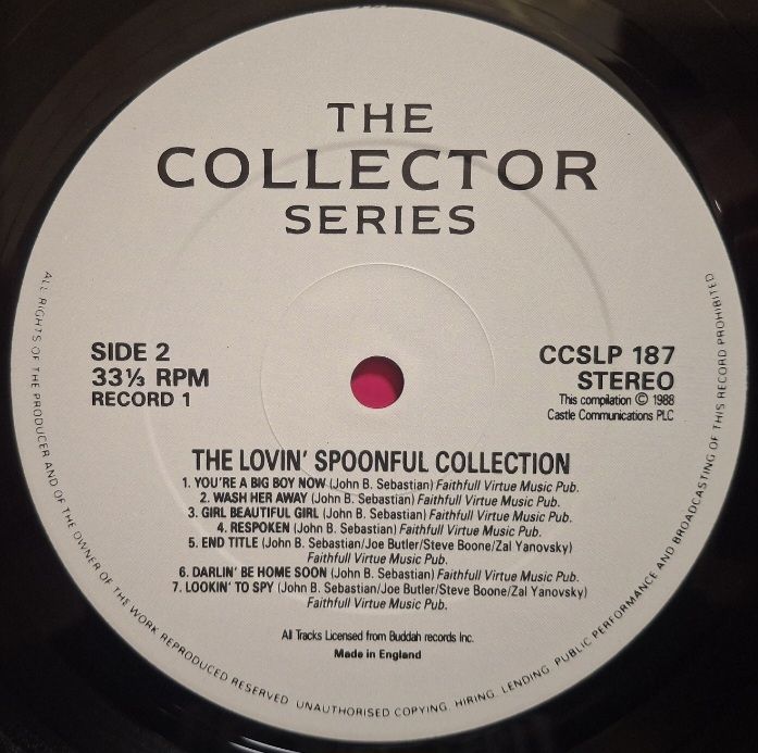 The Lovin' Spoonful - The Collection - 1965-69.  (2LP). 12. Vinyl. Пластинки. UK. - фото фото фото 4