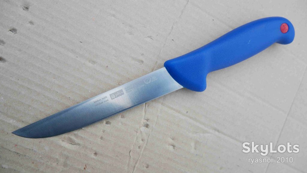 Plys TZHS901 D5, Plastic blue, 40Cr13 Satin, Kitchen Knife, Fixed - фото фото фото 9