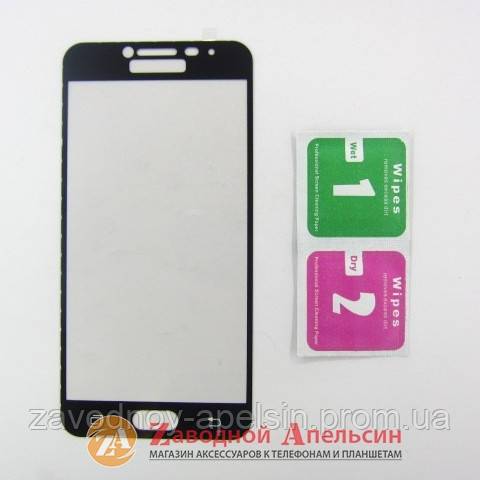 Защитное стекло Samsung C5 full GLASS black - фото фото фото 0