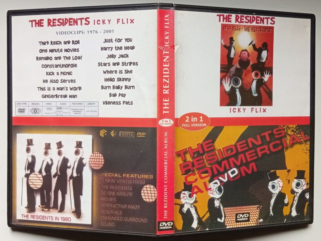 DVD The Residents - Icky Flix + Commercial Album - фото фото фото 0