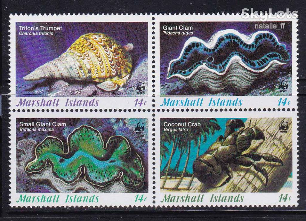 NM Фауна  Маршалловы о-ва 1986  г MNH - - фото фото фото 0