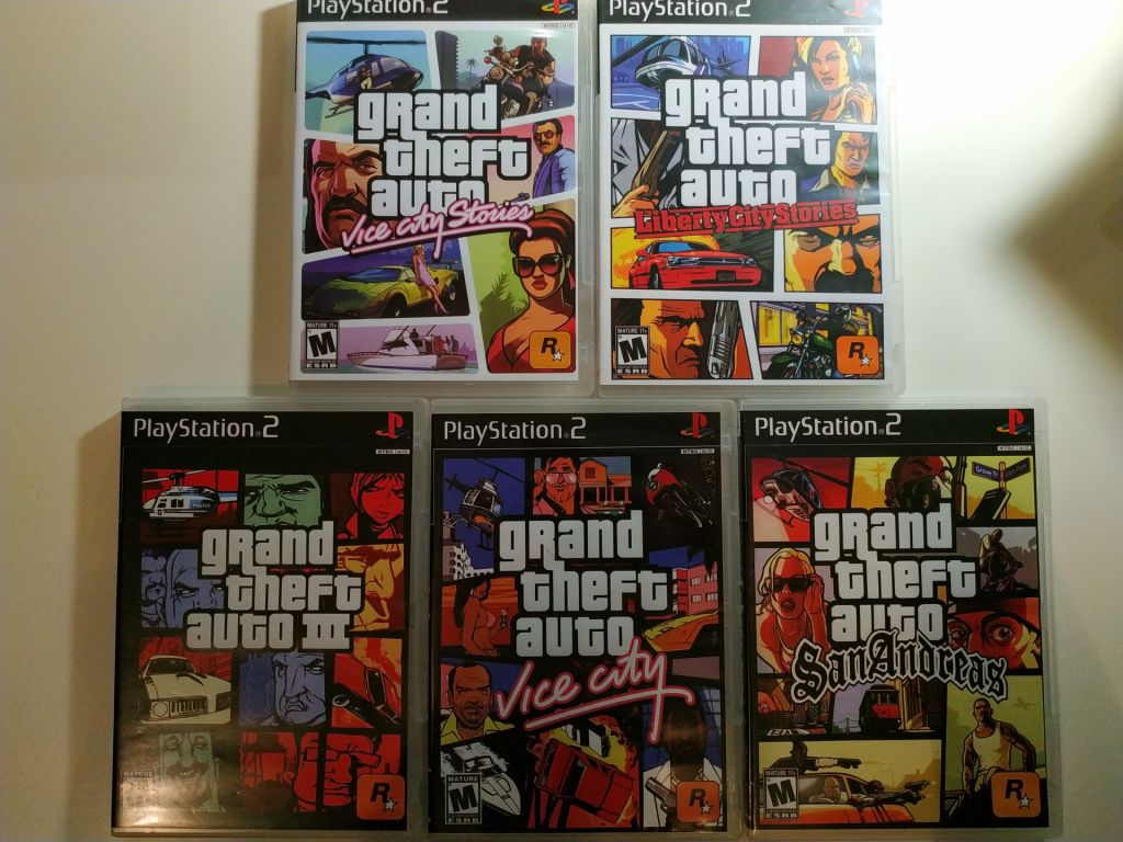 Grand Theft Auto  (GTA) 5 частей - Видеоигры для Playstation 2 - фото фото фото 0