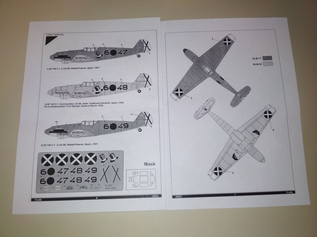 AMG 72407 Messerschmitt Bf.109C     (Legion CONDOR) 1/72 - фото фото фото 2