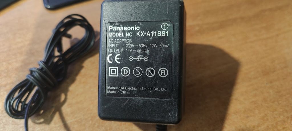 Блок питания БП Panasonic KX-A11BS1 12V 500mA № 231206206 - фото фото фото 1