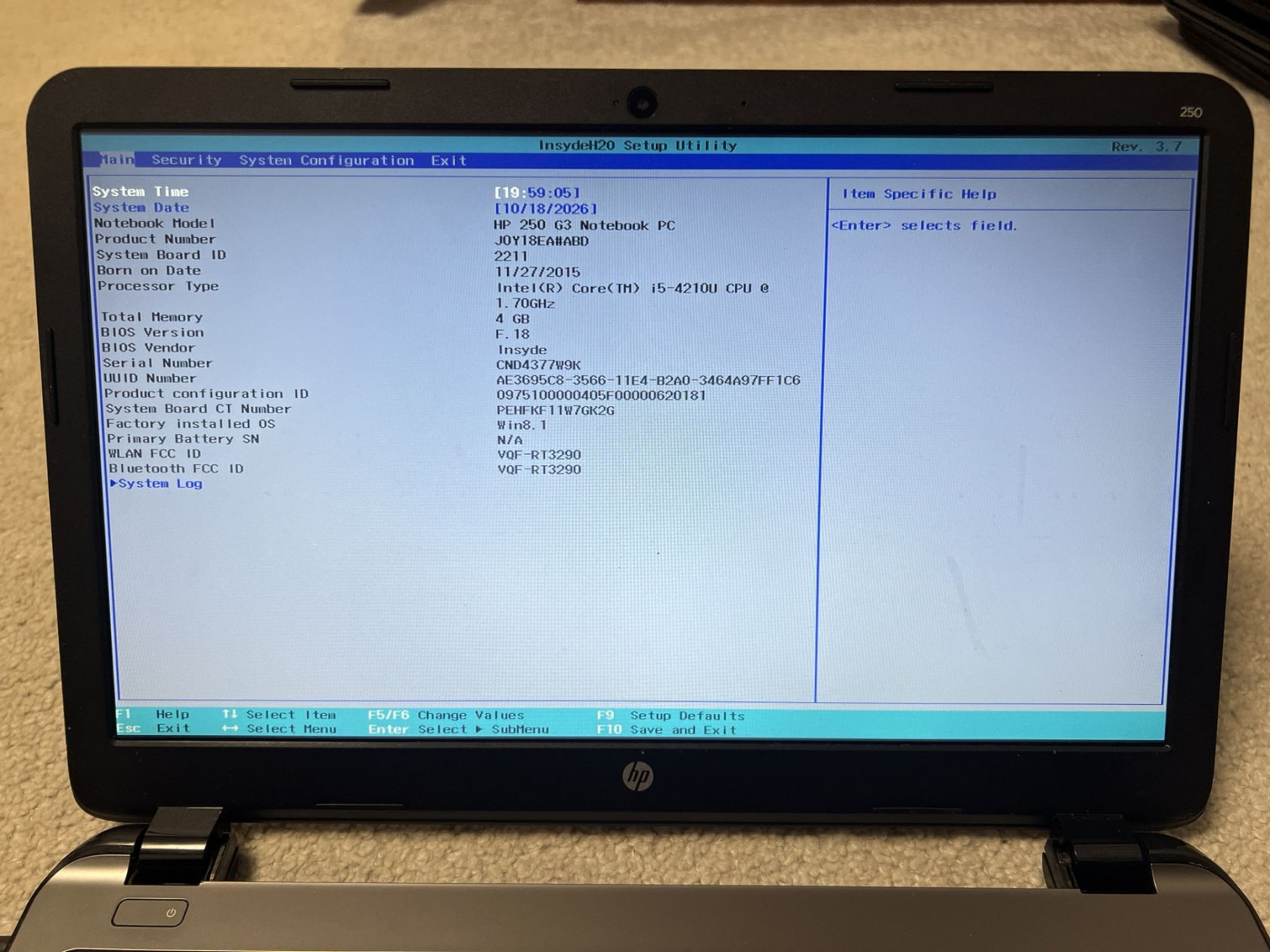 Ноутбук HP 250 G3 15.6" / Intel Core i5-4210U/4Gb RAM/ - фото фото фото 3