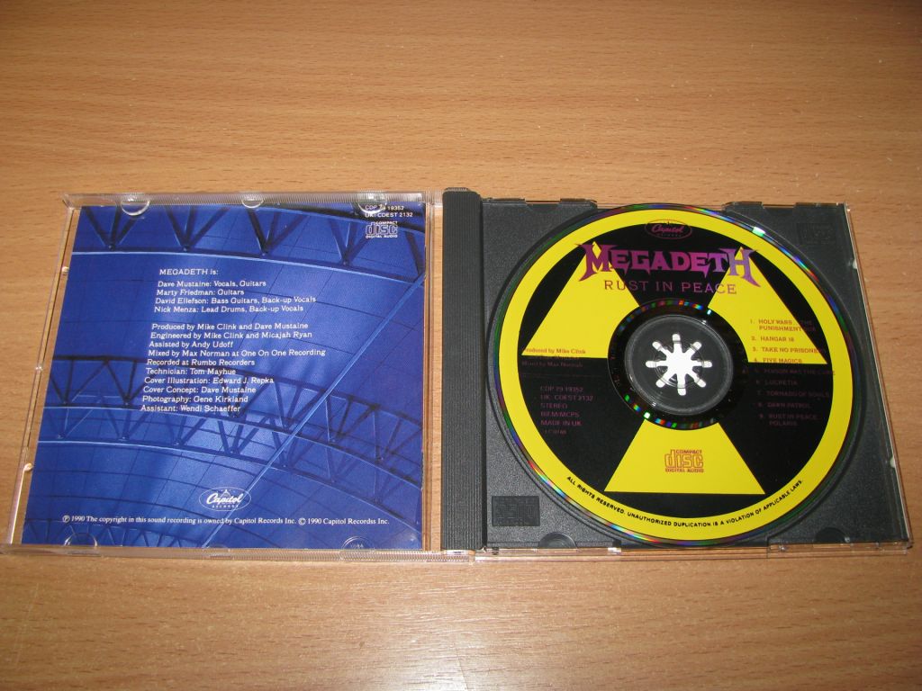 MEGADETH - Rust In Peace  (1990 Capitol 1st press,UK) - фото фото фото 2