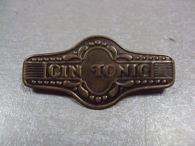 знак  брошка gin tonic №2795 - фото фото фото 1