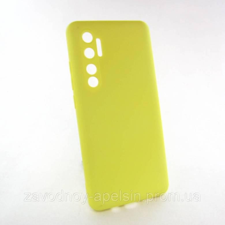 Xiaomi Mi Note 10 lite Силиконовый чехол (желтый) - фото фото фото 0