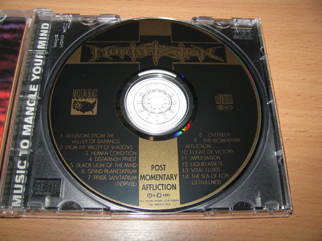 MORTIFICATION - Post Momentary Affliction    (1993 Nuclear Blast 1st press,USA) - фото фото фото 2