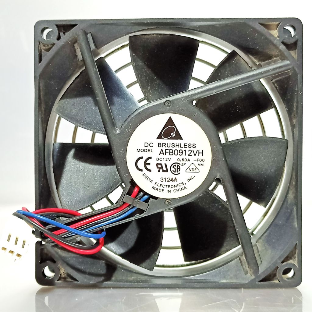 Б/В  Вентилятор 90*90*25  Delta Electronics model: AFB0912VH-F00 12V, 060A  3pin  код. Кул100 - фото фото фото 0