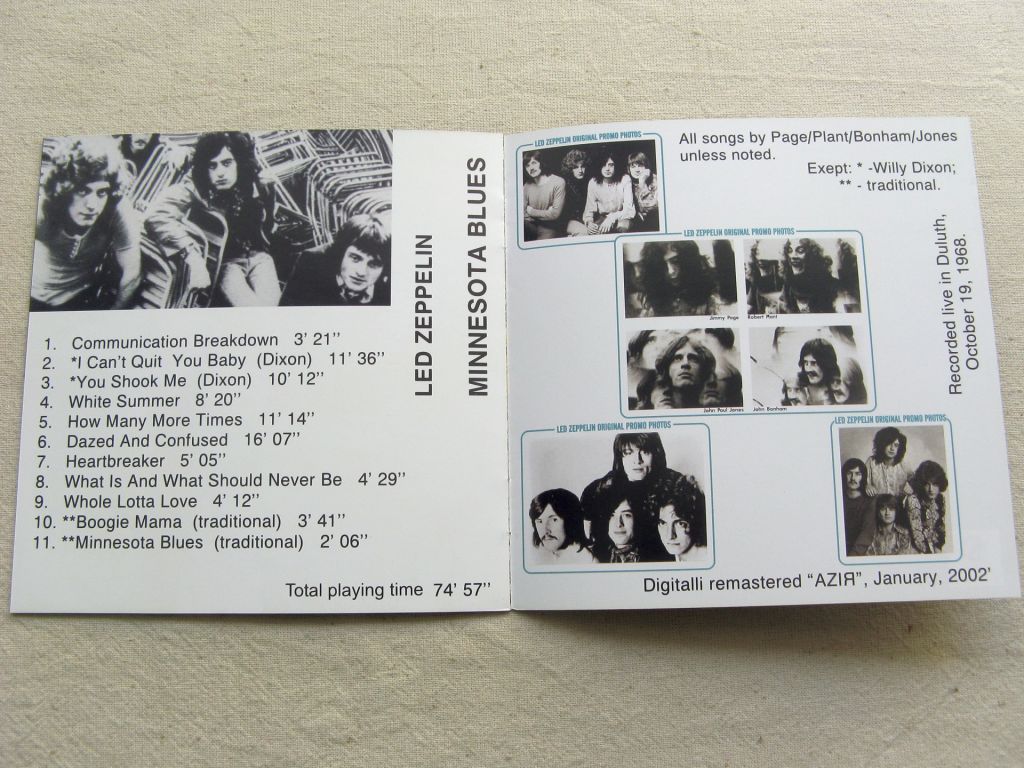CDLP Led Zeppelin. Minnesota Blues. 1968/1994/2012. - фото фото фото 9