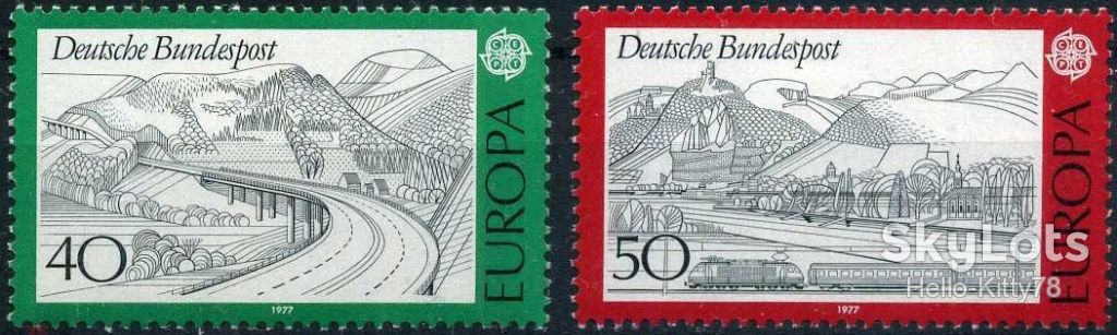 ФРГ 1977 Европа СЕРТ Mi 934-935 MNH - фото фото фото 0