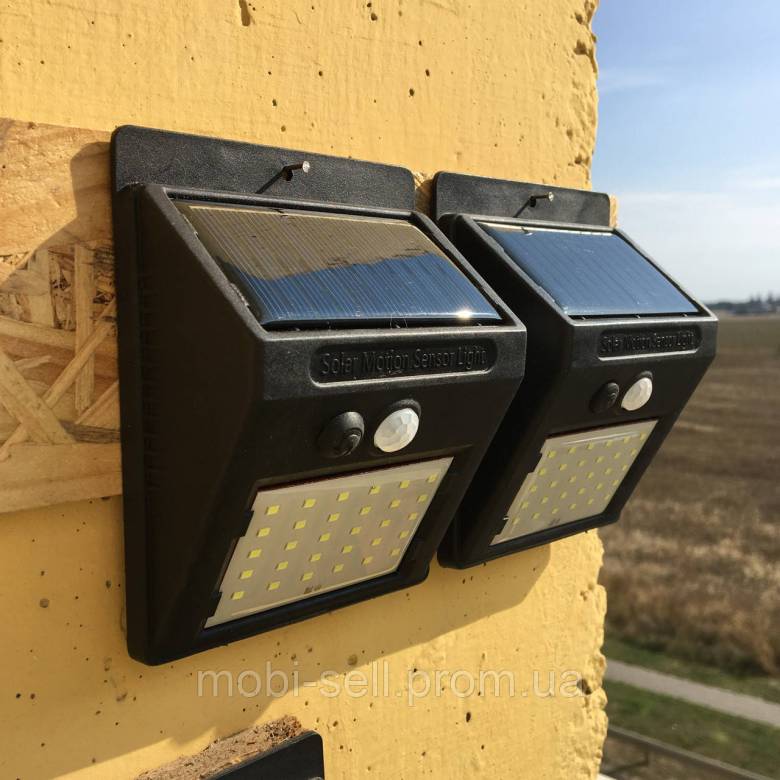 2 шт. Солнечные 30LED светильники Solar Light с датчиком движения и освещения - фото фото фото 0