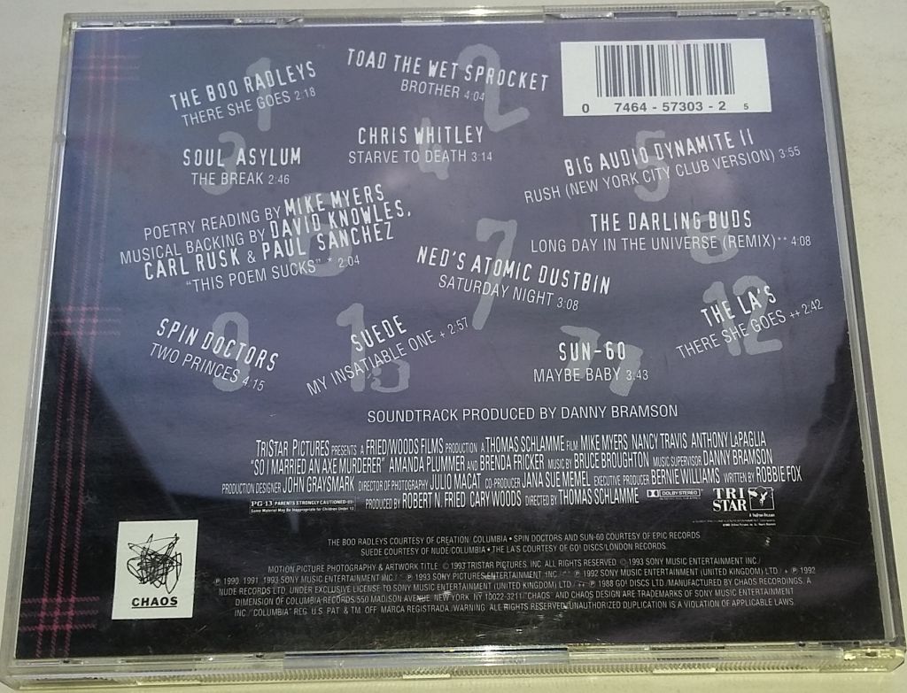 VARIOUS So I Married An Axe Murderer  CD US - фото фото фото 2