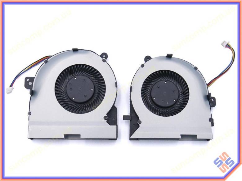 Вентилятор (кулер) для Asus GL502V, GL502VM, S5VM, FX60V, ZX60VM, FX502VM (13NB0DR0P01011) (CPU+GPU) - фото фото фото 0