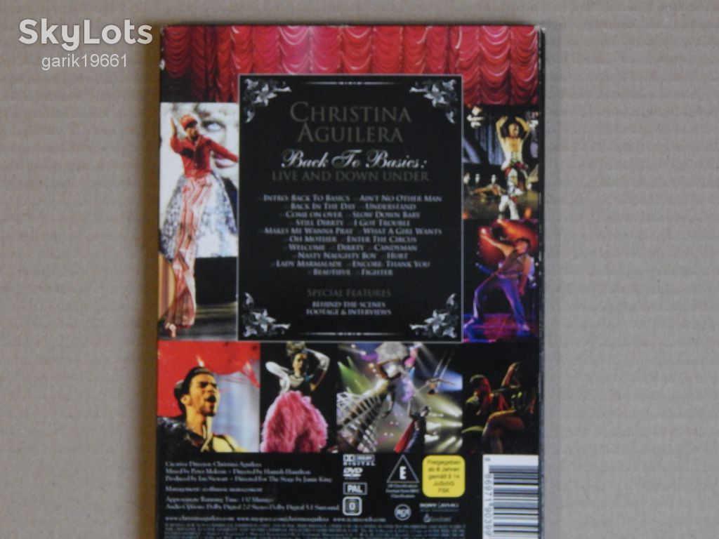 Christina Aguilera ‎– Back To Basics: Live And Down Under (DVD, Unofficial Release, Digipak) - фото фото фото 1