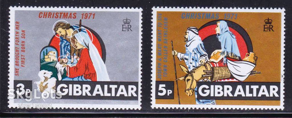 ZM Гибралтар 1971 г MNH - Рождество - - фото фото фото 0