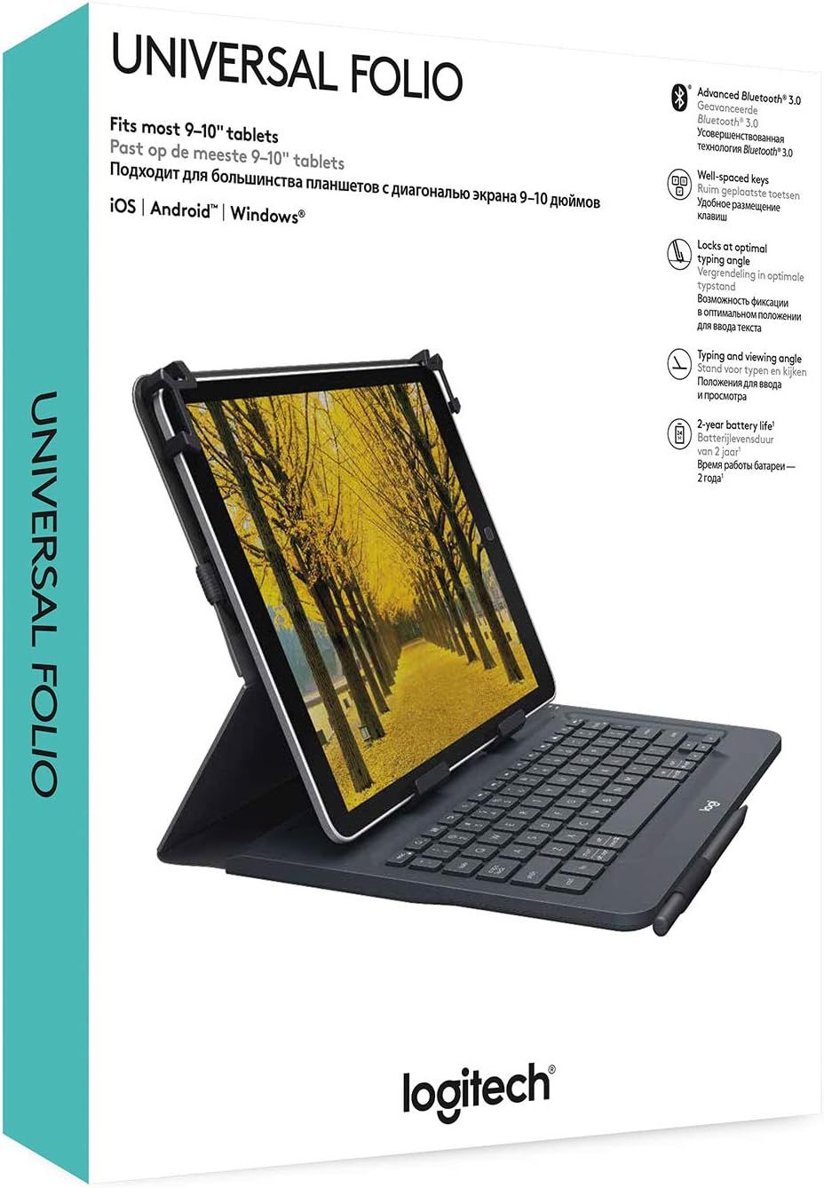 Універсальна клавіатура Logitech Folio 9-10''  (№1409) - фото фото фото 1
