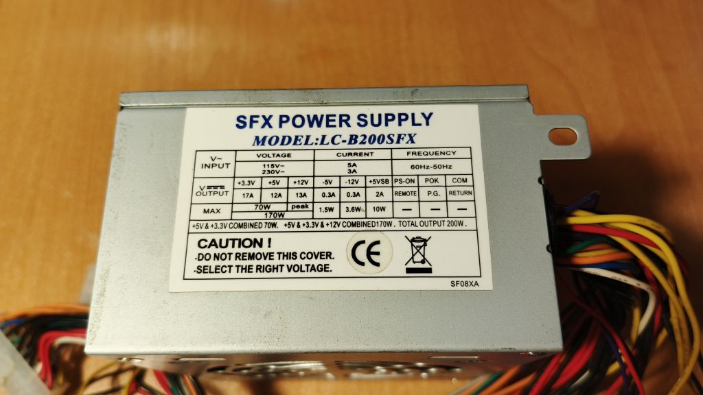 Блок питания SFX POWER SUPPLY MODEL:LC-B200SFX 200W - фото фото фото 1