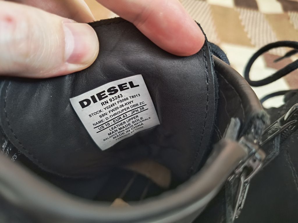 Черевики демисезон Diesel D-Throuper Dbb Zc - фото фото фото 4