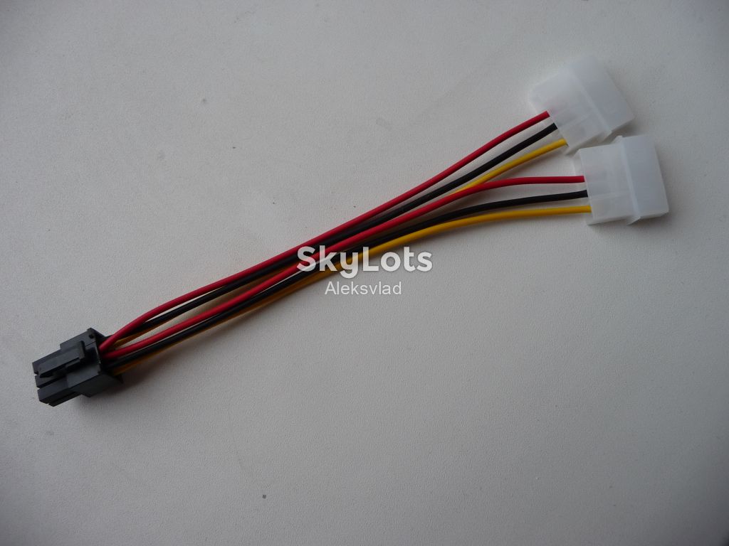 Переходник питания 2 molex - pci 6 pin для видеокарт - фото фото фото 5