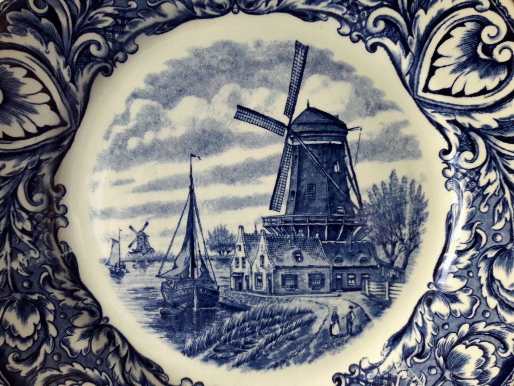 Керамічна настінна тарілка / Delfts, Holland - фото фото фото 2