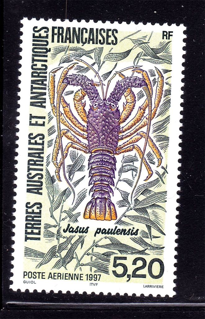 Фауна ТААФ / TAAF 1997 г MNH - лобстер - фото фото фото 0